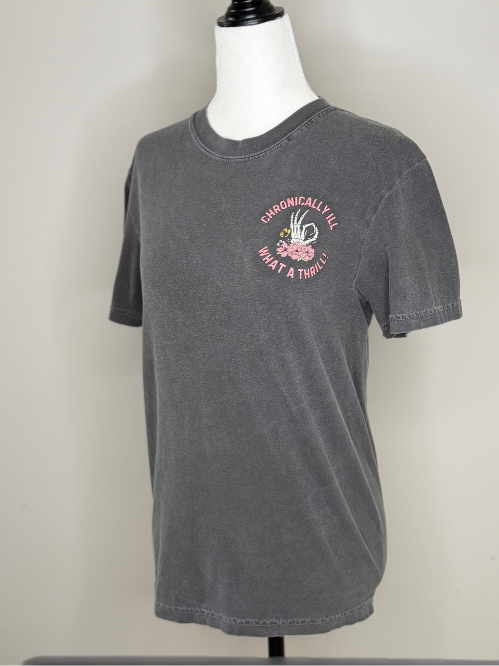 Chronically Ill What A Thrill! Graphic Crewneck Tee